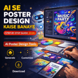 AI Se Poster Design Kaise Banaye (Step-by-Step Guide 2026) | AI Poster Design Tools